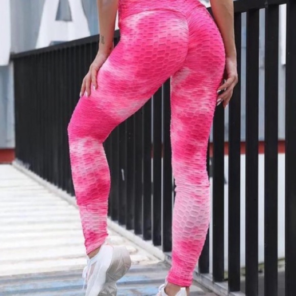 High Waist Tie Die Print Anti Cellulite - Picture 1 of 16